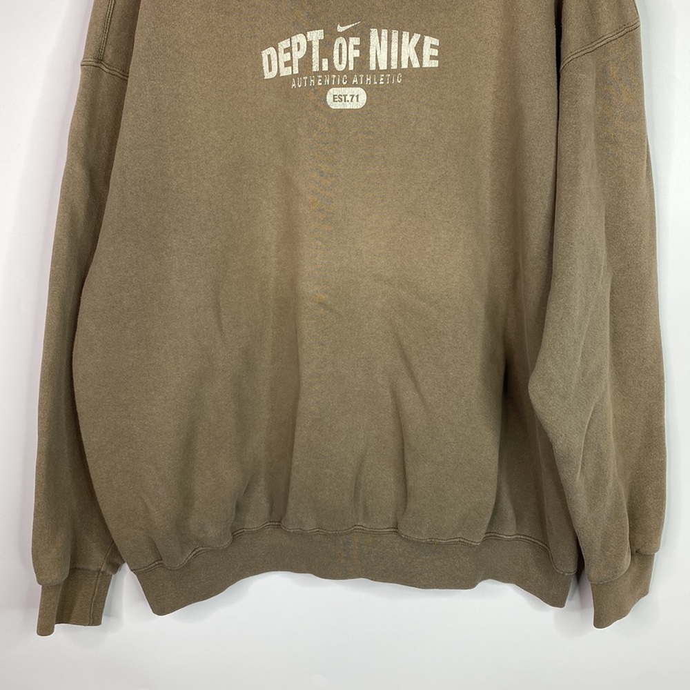 Vintage Nike Brown Crewneck Sweatshirt Size XL Rare USA - Picture 3 of 14